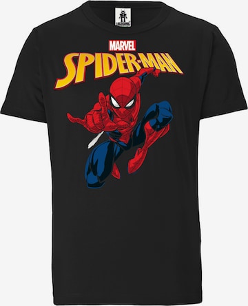 LOGOSHIRT T-Shirt 'Spiderman' in Mischfarben: predná strana