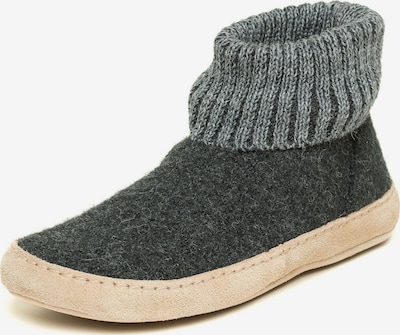Gottstein Hausschuh 'Hüttenschuhe Dakota' in grau, Produktansicht