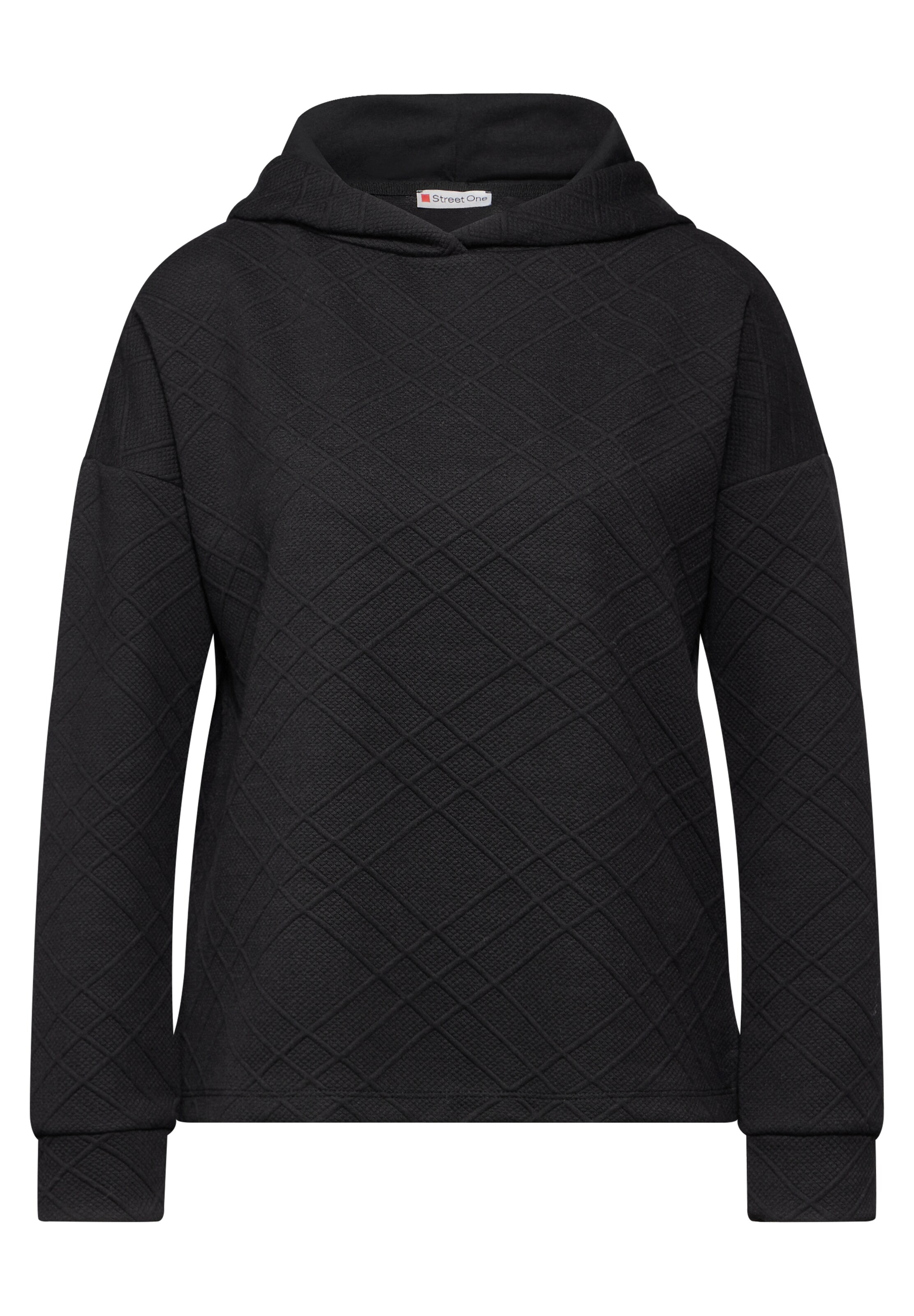 STREET ONE Sweatshirt in Black: front