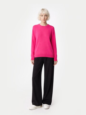 GOBI Cashmere Neulepaita 'Women's Essential Cashmere Crewneck Sweater' värissä vaaleanpunainen