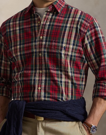 Polo Ralph Lauren Big & Tall Regular Fit Skjorte i rød