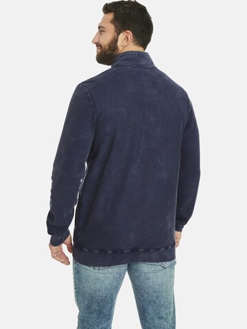 Jan Vanderstorm Sweatjacke 'Dietbert' in Blau