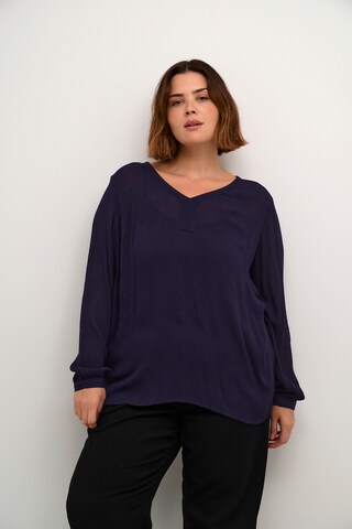 KAFFE CURVE Bluse 'KC Ami' i lilla: forside