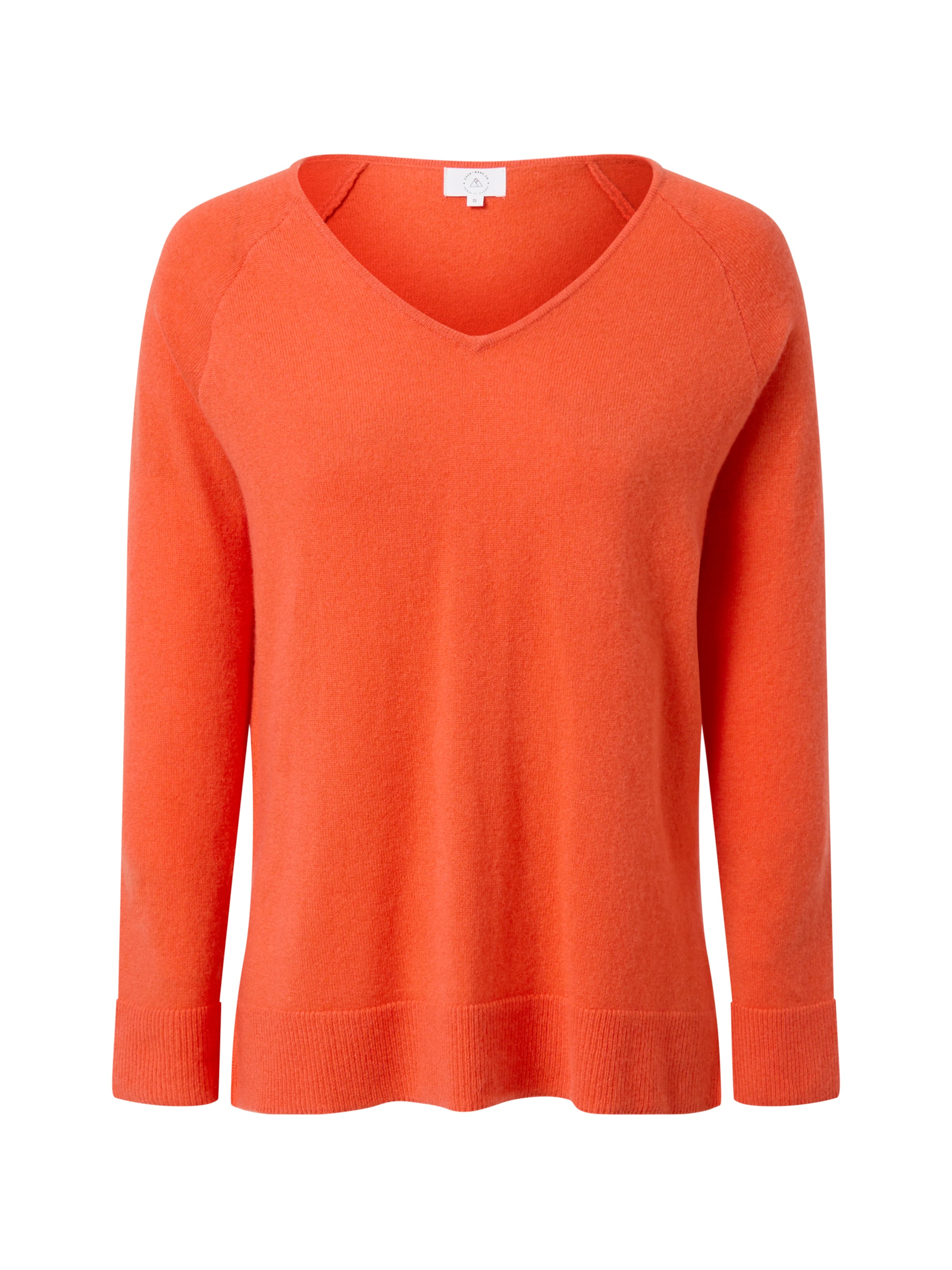 CASH-MERE.CH Trui in Oranje: voorkant