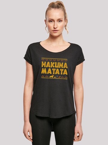F4NT4STIC Shirt 'Disney König der Löwen Hakuna Matata' in Zwart: voorkant