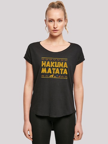 F4NT4STIC Shirt  'Disney König der Löwen Hakuna Matata' in Schwarz: predná strana