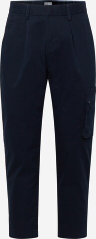 ESPRIT Slimfit Bandplooibroek in Blauw: voorkant