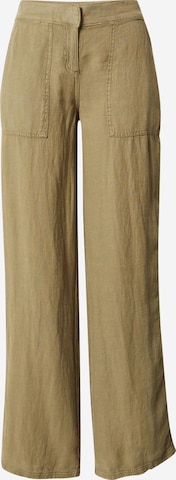 TOPSHOP Wide Leg Hose in Grün: predná strana