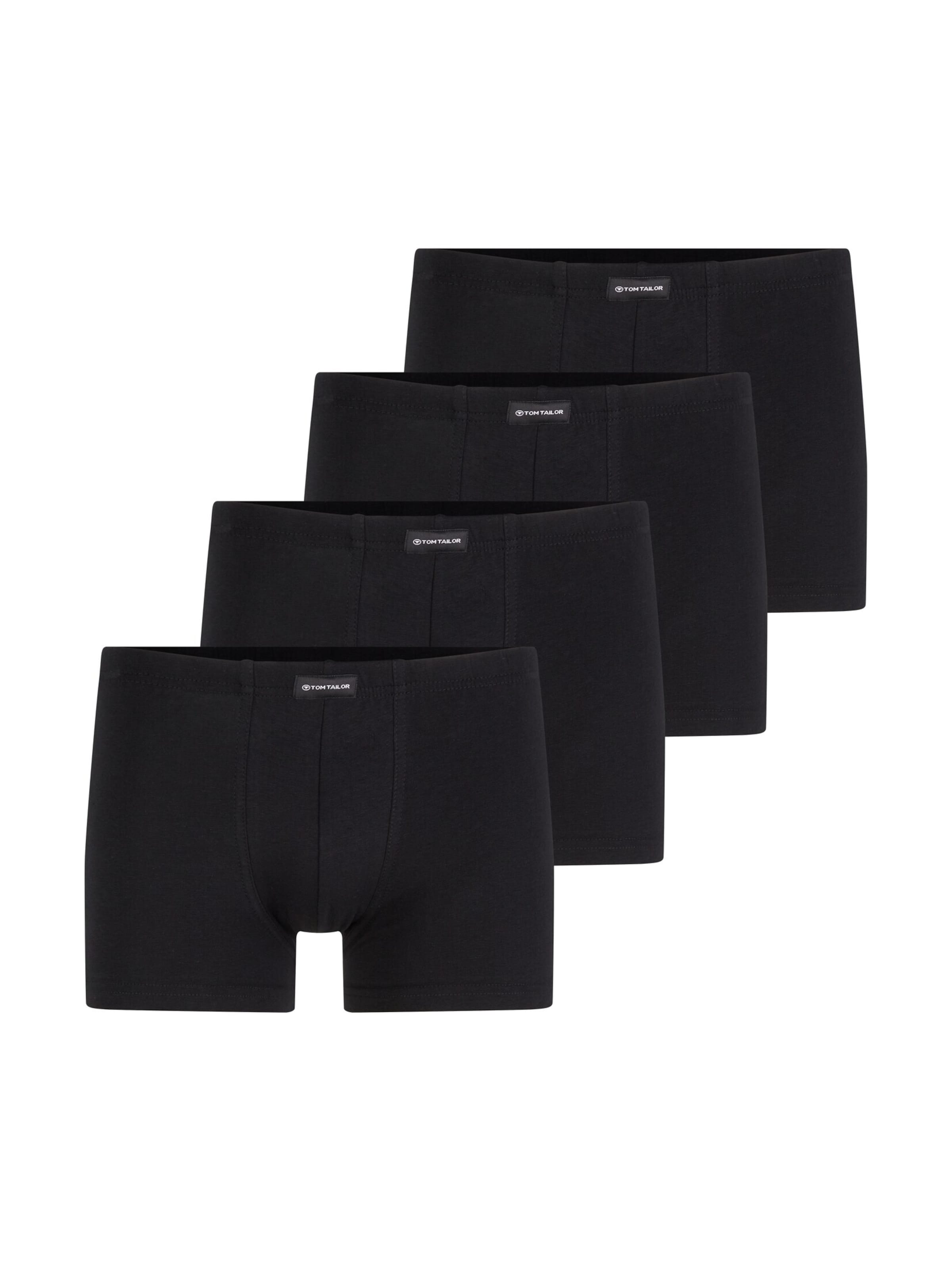 TOM TAILOR - Calzoncillo boxer en negro: frente