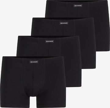 melns TOM TAILOR Bokseršorti: no priekšpuses