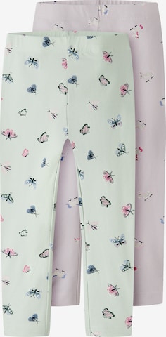 NAME IT Skinny Leggingsit 'NMFVIVIAN' värissä vihreä: etupuoli