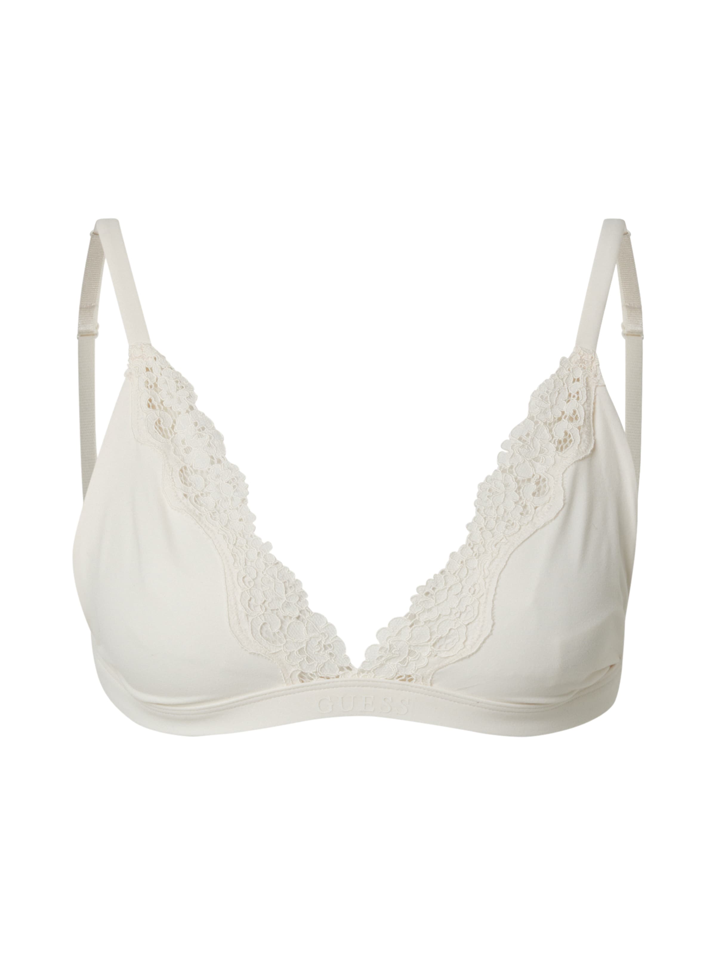 balts GUESS Trijstūra formas Krūšturis 'EVELINE': no priekšpuses