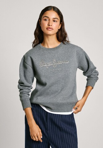 Pepe Jeans Sweatshirt ' FRANCESCA ' in Grijs: voorkant