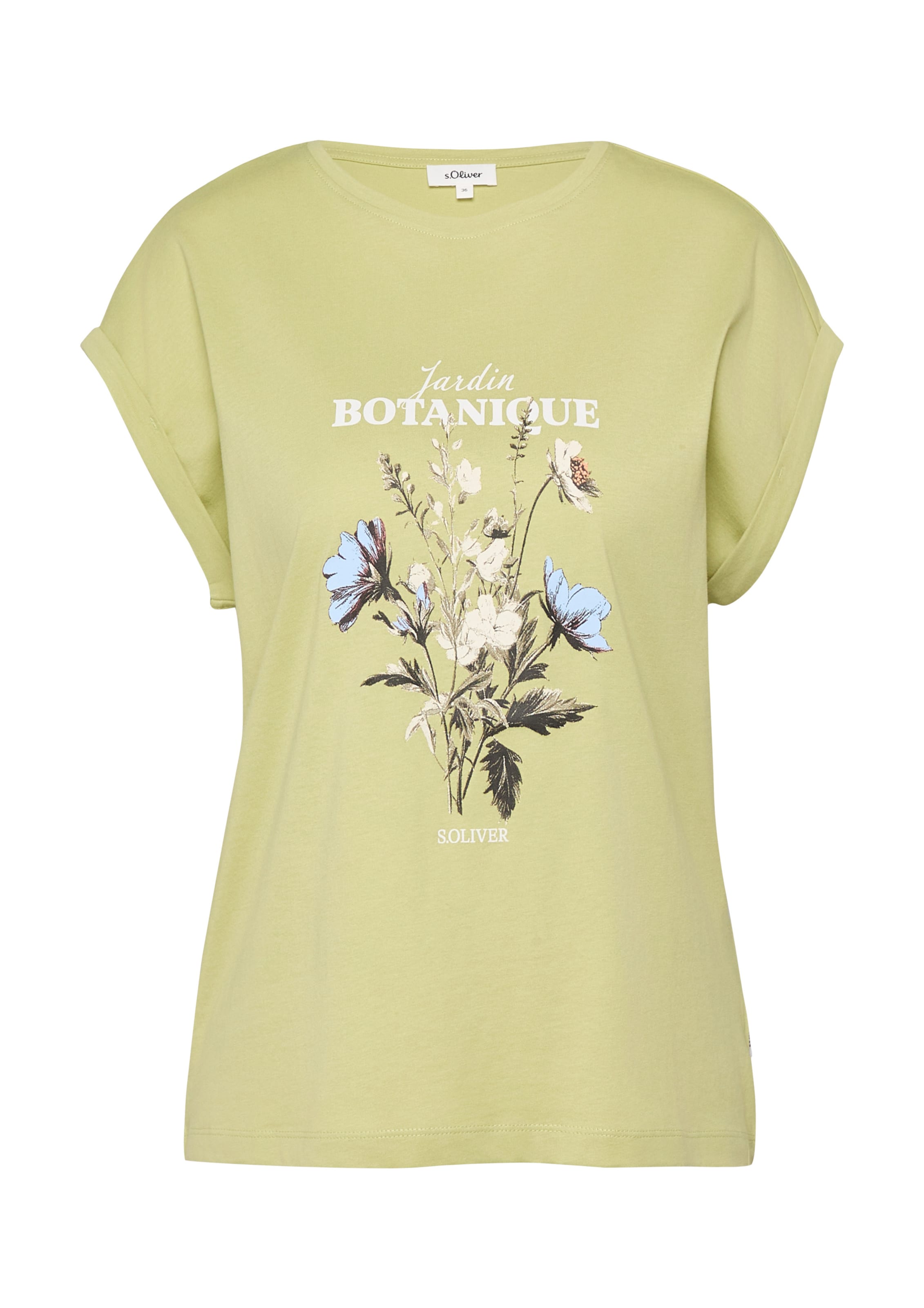 T-shirt s.Oliver en vert : devant