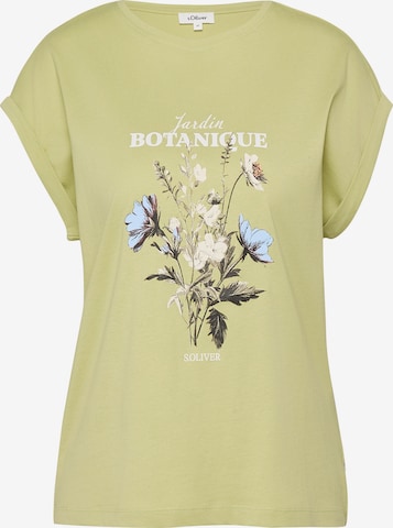 T-shirt s.Oliver en vert : devant