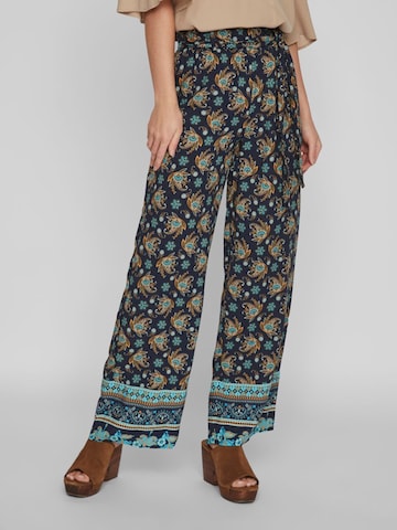 VILA Wide leg Broek 'Ayais' in Blauw: voorkant