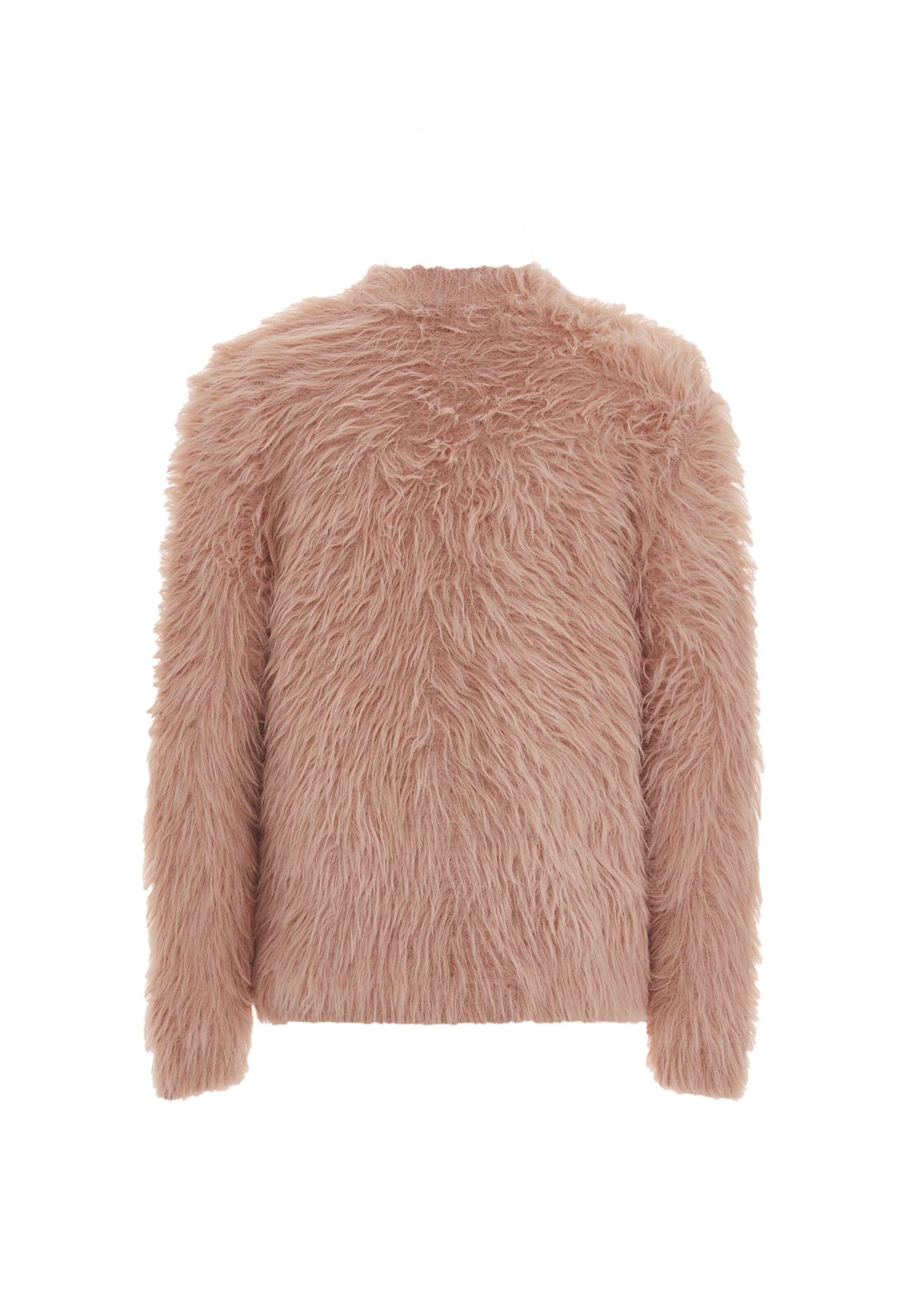 Geacă tricotată de la IZIA pe roz