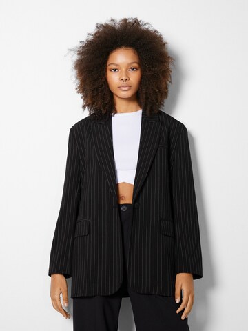 Bershka Blazers in Zwart: voorkant