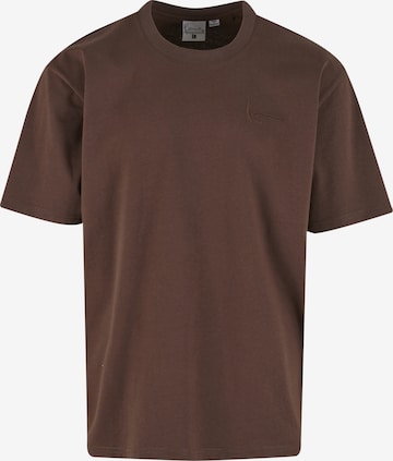 Karl Kani T-Shirt 'Slogan' in Braun: Vorderseite