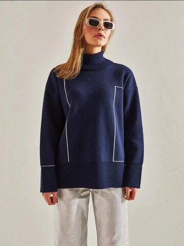 Bianco Lucci - Pullover 'Pullover' em azul