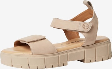 Tamaris Sandals in Beige: front