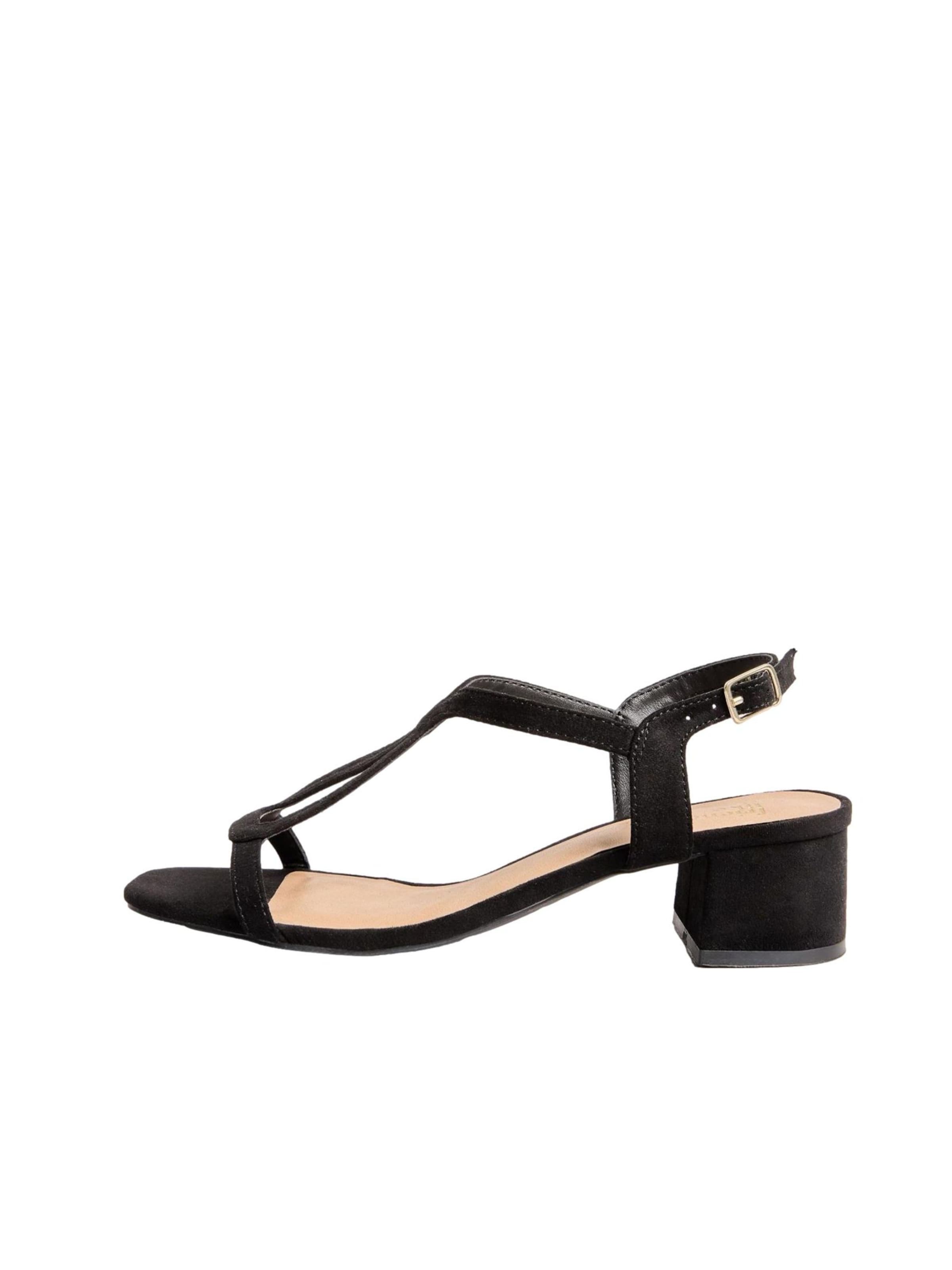 Friends Like These Strap sandal in Black: front