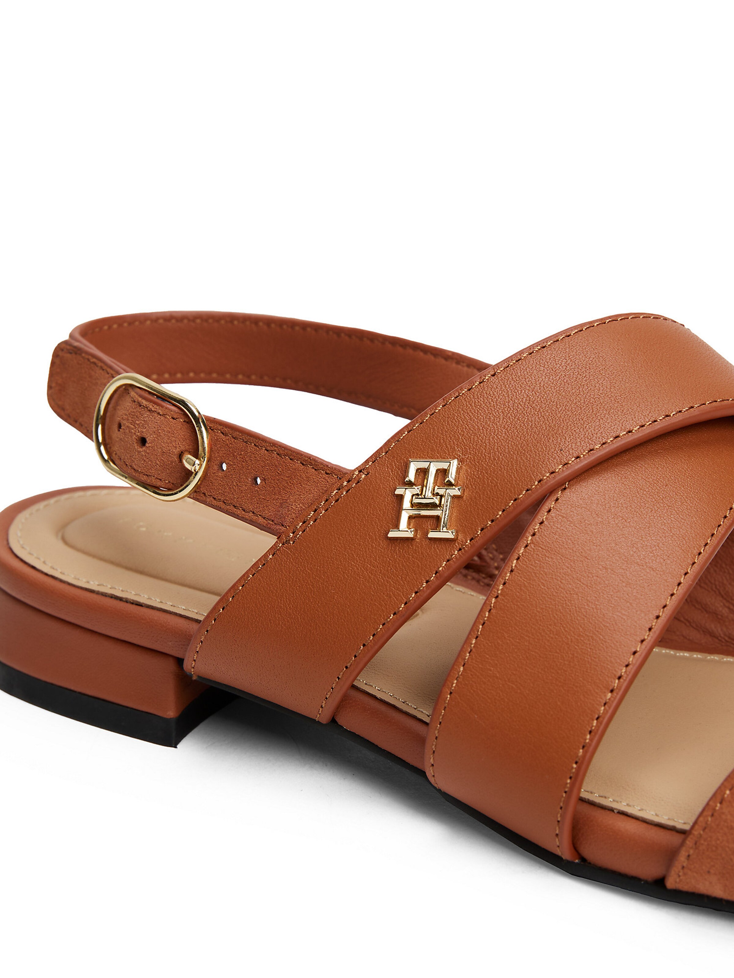 TOMMY HILFIGER Sandalen met riem in Bruin