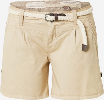 regular Pantaloni con pieghe di Eight2Nine in beige: frontale