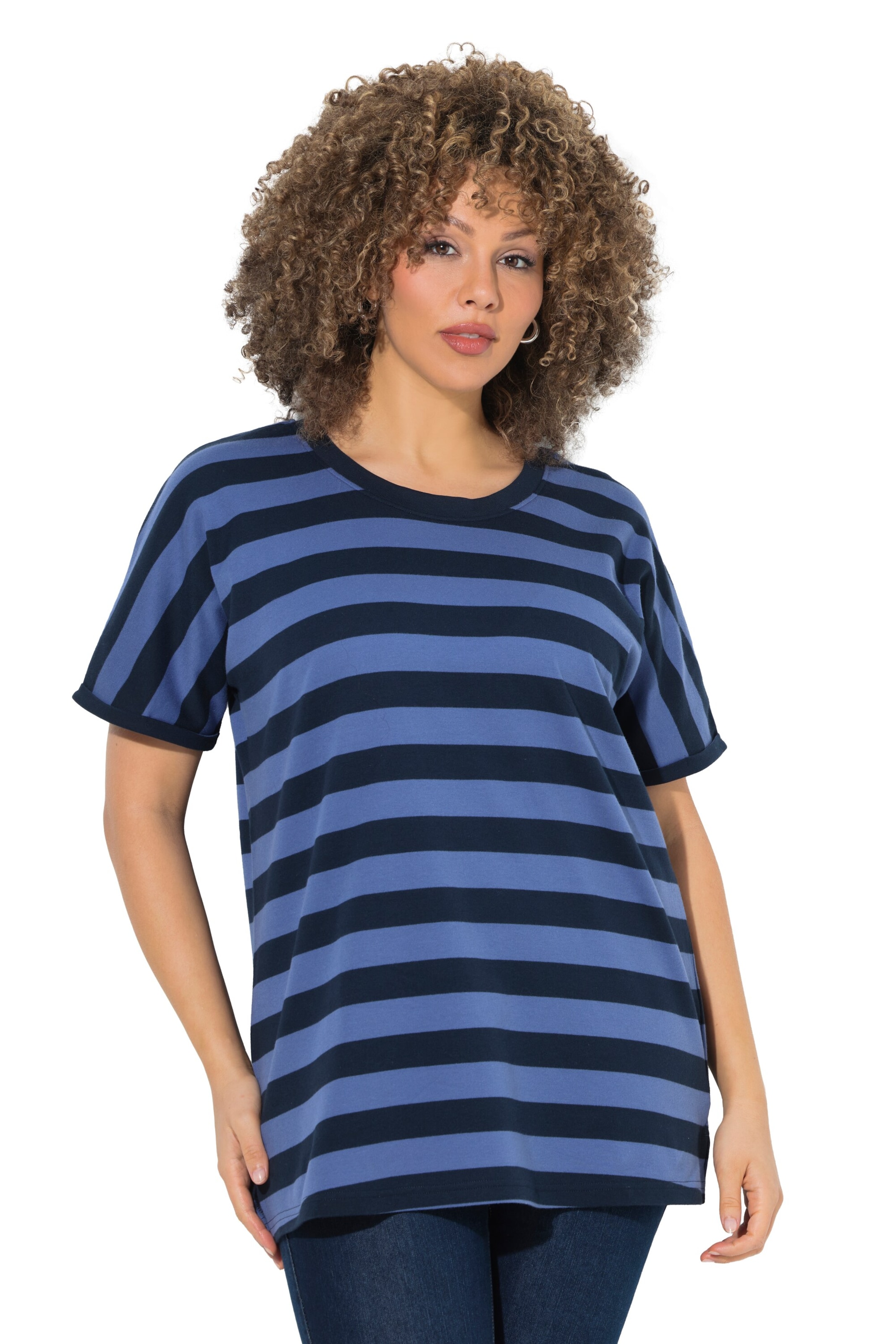 Ulla Popken Shirt in Blauw: voorkant
