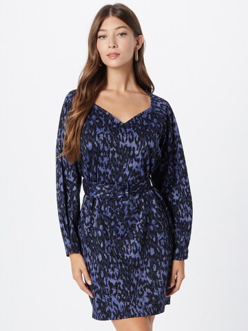 ICHI Dress in Blue: front