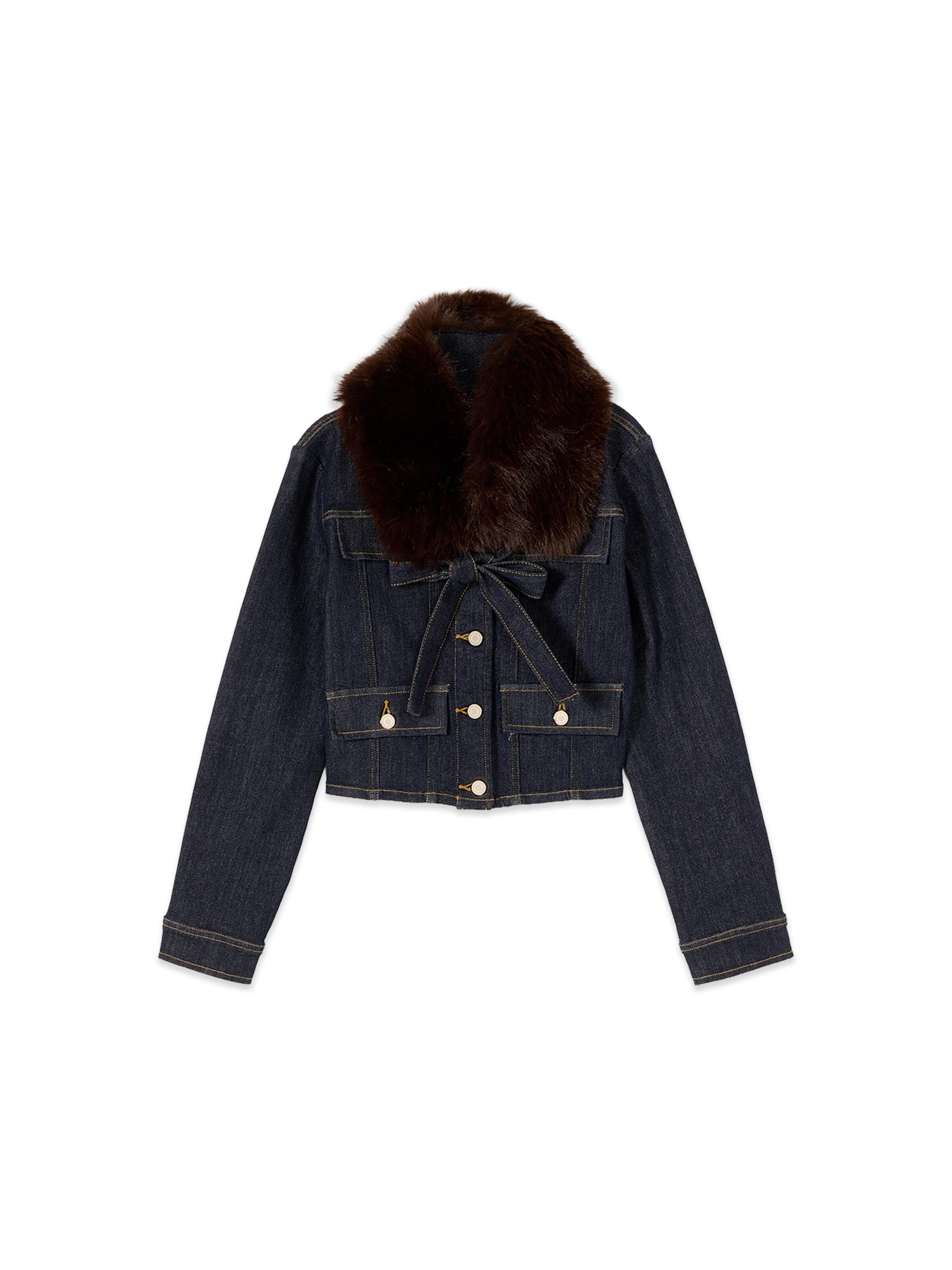 Veste mi-saison oltre en bleu : devant
