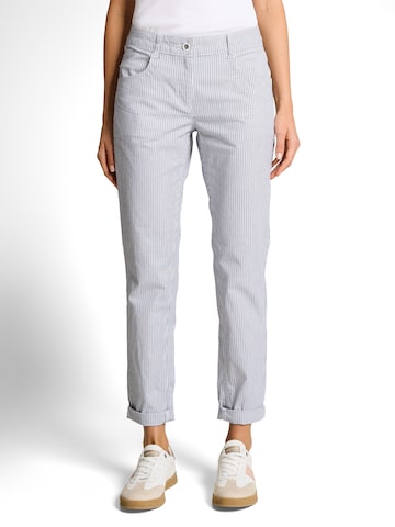 Slimfit Pantaloni eleganți de la TOM TAILOR pe gri: față