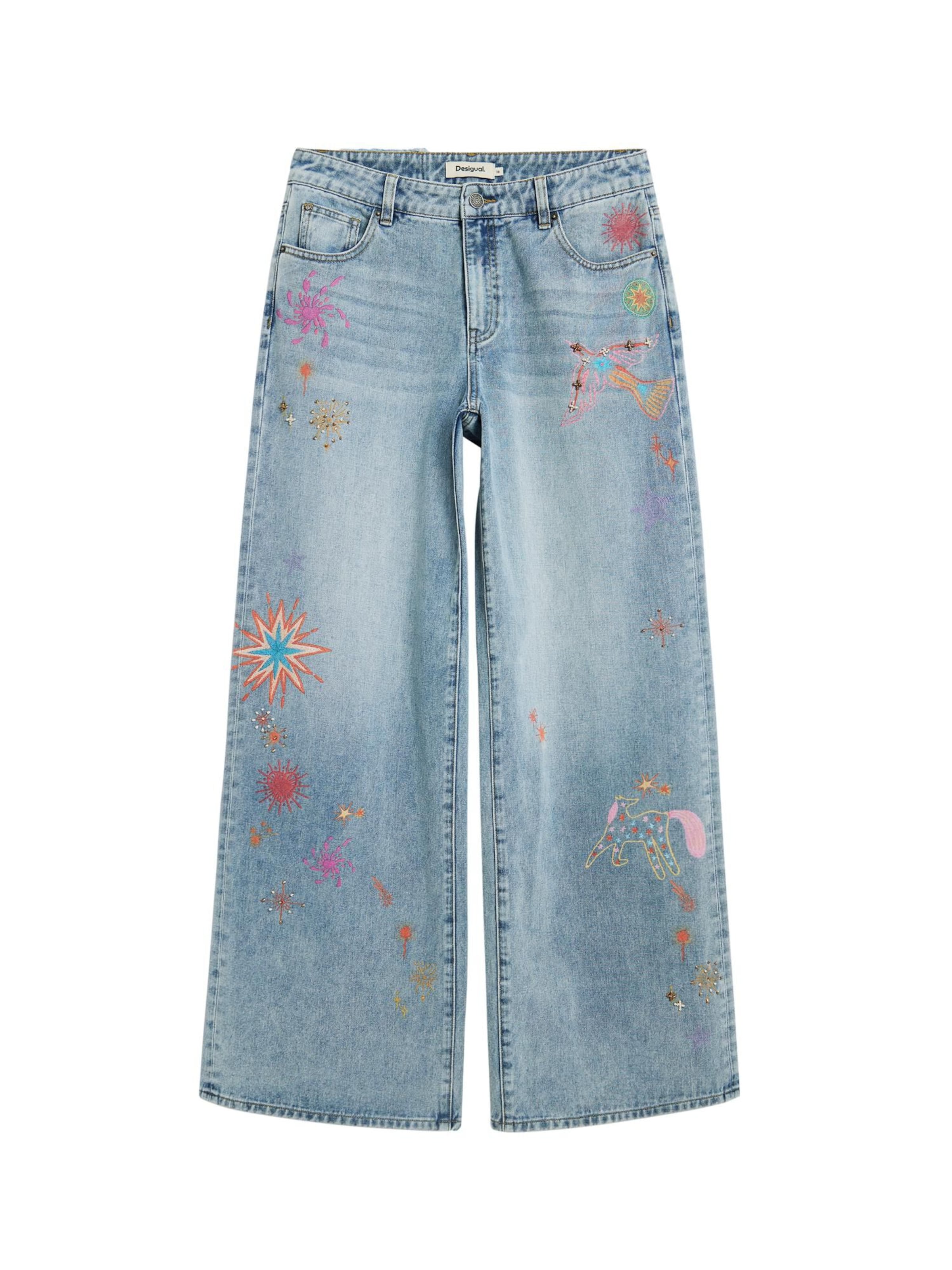 Desigual Baggy Джинсы в Синий: спереди