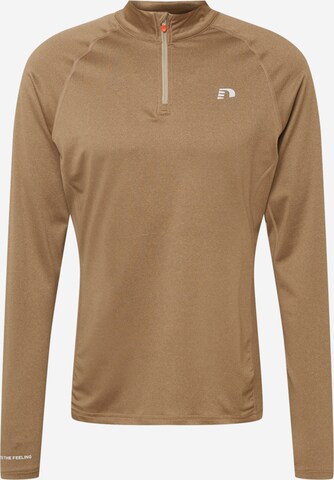 Newline Performance Shirt in Brown: front