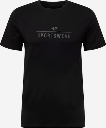 4F Performance Shirt in Black: front