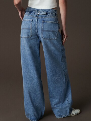 Next Wide Leg Jeans in Blau