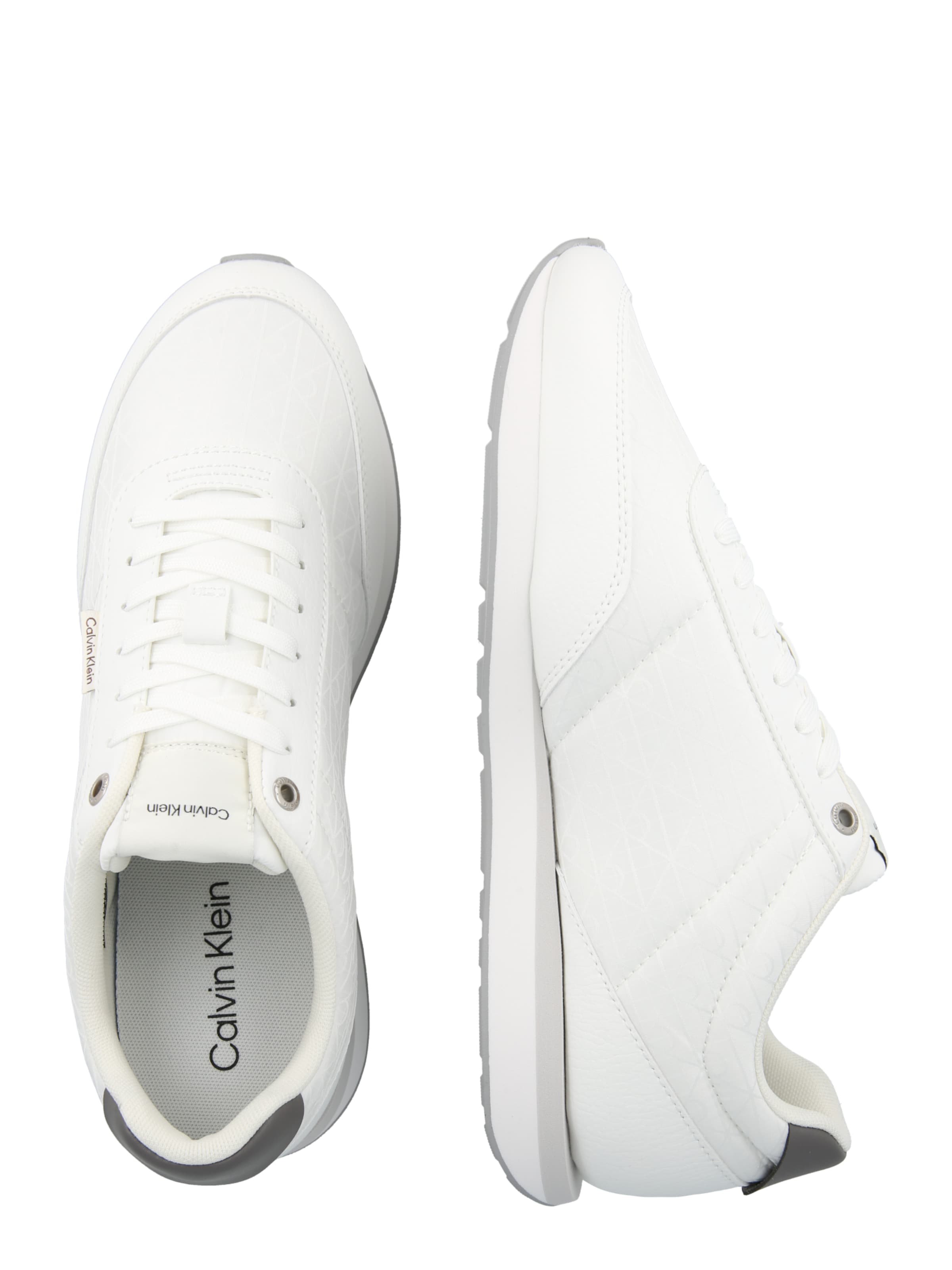 Baskets basses 'RETRO' Calvin Klein en blanc