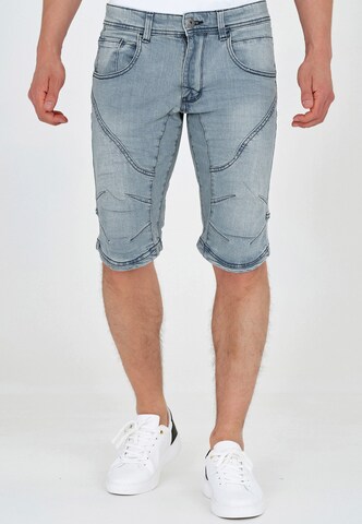 INDICODE JEANS Regular Jeans 'Leon' in Blue: front