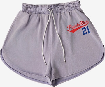 Pantalon 'Lounge Beach Vacation' GORHEY en violet : devant