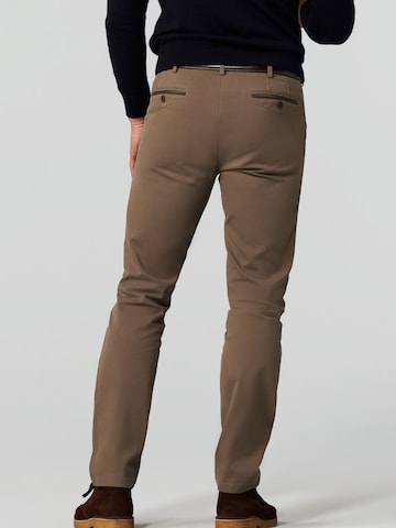 Coupe slim Pantalon chino 'Chicago' MEYER en marron