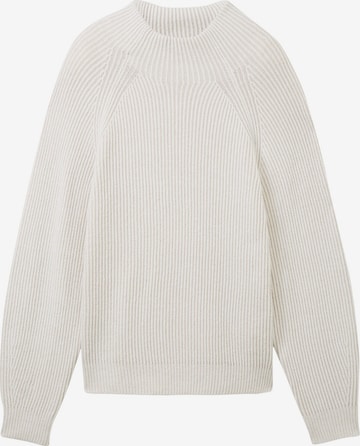 TOM TAILOR Sweater in White: front