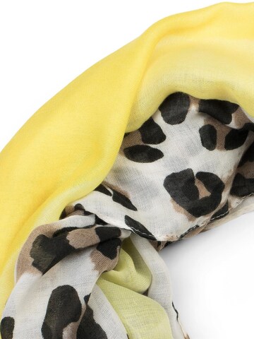 styleBREAKER Loop scarf 'Leo Loop Schal im Colour Blocking Style' in Yellow