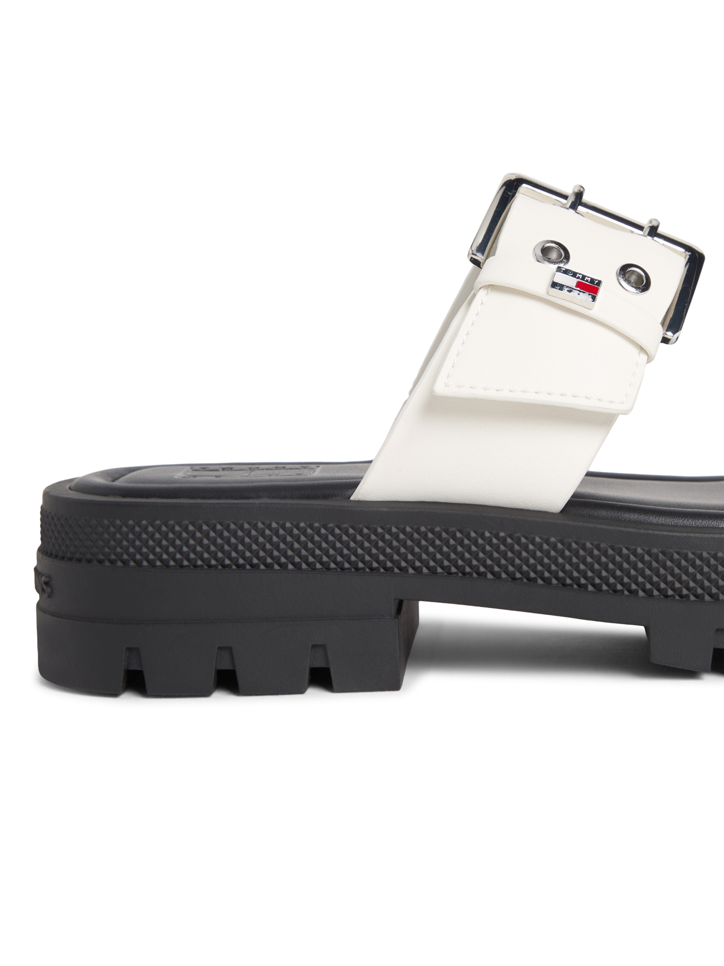 Saboți de la Tommy Jeans pe alb