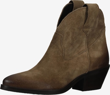 Bottines LAZAMANI en marron : devant