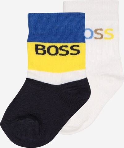 BOSS Kidswear Skarpety w kolorze niebieski / atramentowy / żółty / białym, Podgląd produktu