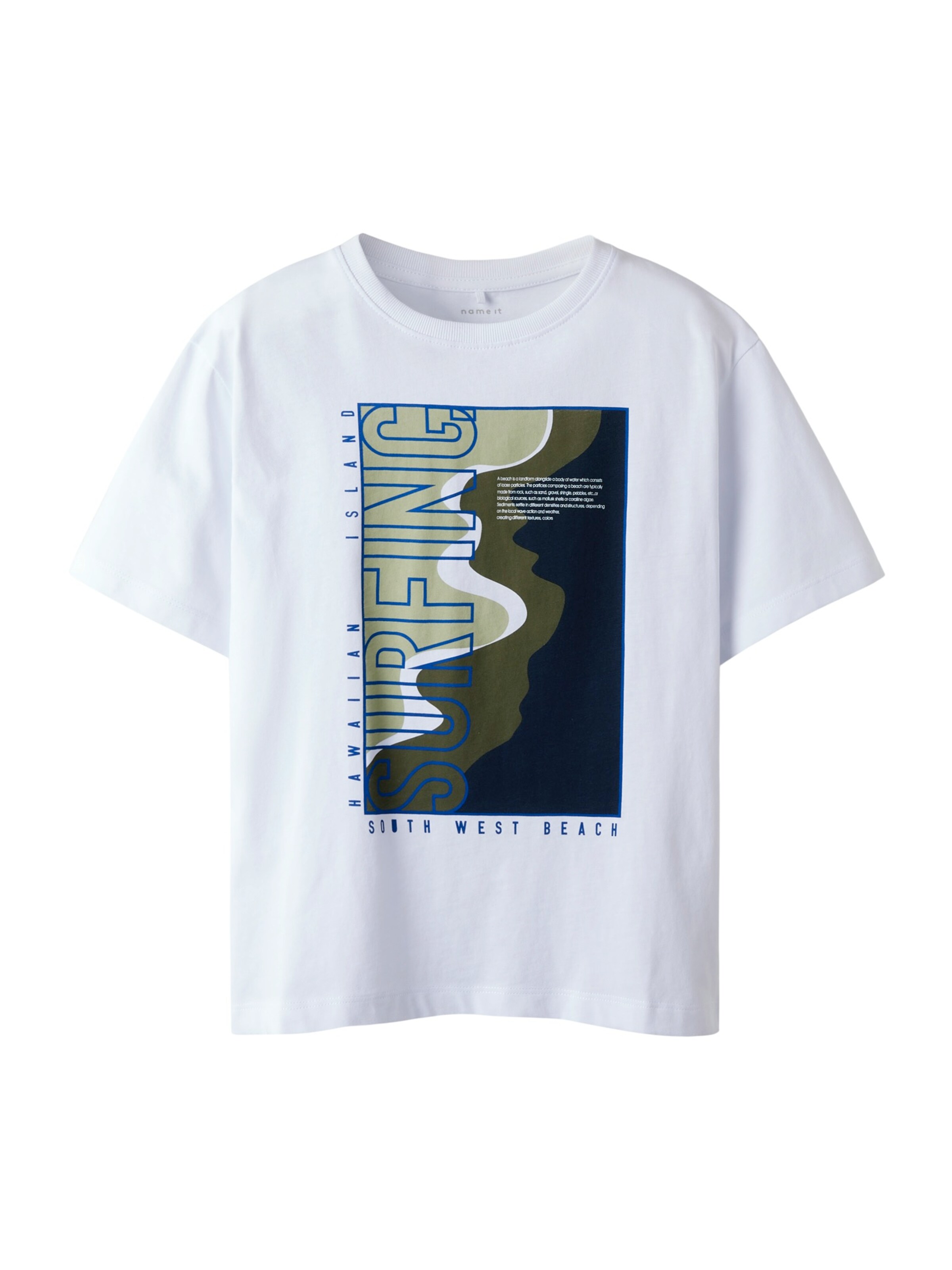 NAME IT - Camiseta 'NKMHANSY' en blanco: frente