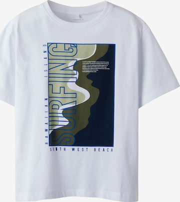 Maglietta 'NKMHANSY' di NAME IT in bianco: frontale