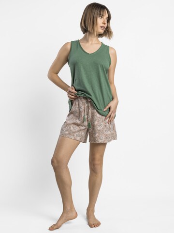 admas - Pijama 'Green Garden' en verde: frente