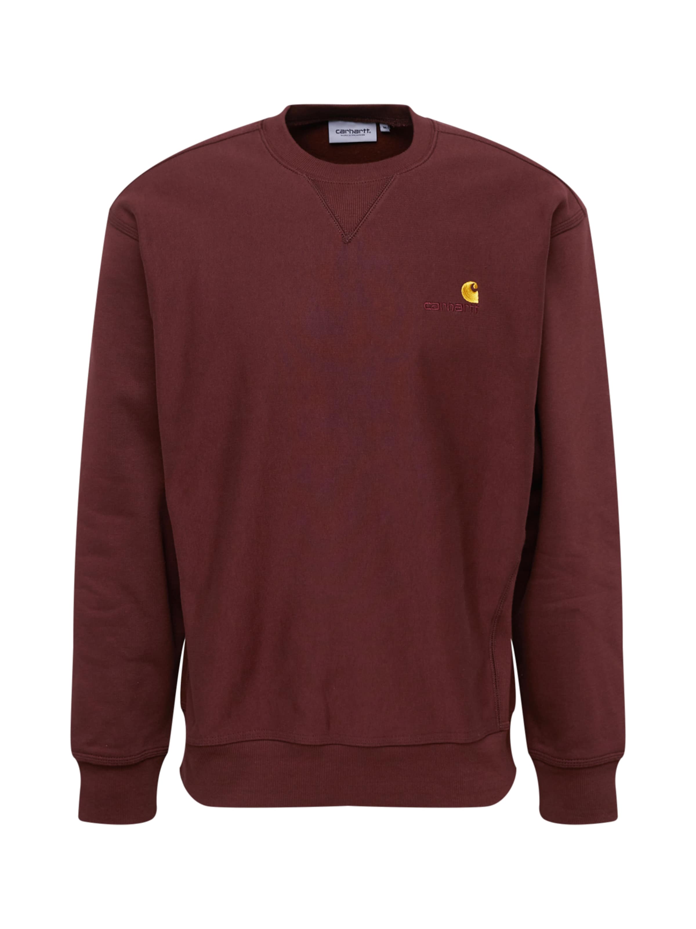 Carhartt WIP Sweatshirt 'American Script' in Brown: front