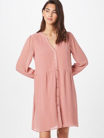 VILA Платье-рубашка 'AMIONE' в Ярко-розовый: спереди